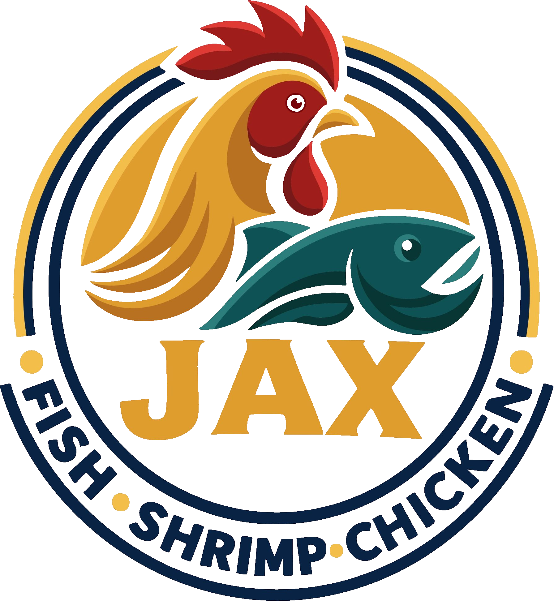Jax Fish Shrimp and Chicken logo